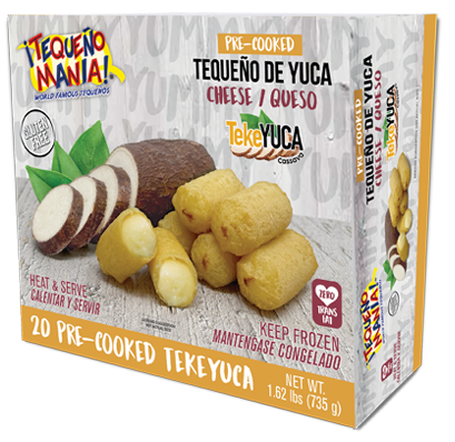 20 Pre-Baked Tekeyuca Cheese / Tekeyuca de Queso