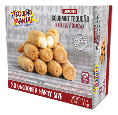 50 Uncooked Gourmet Cheese Tequeño Party Size